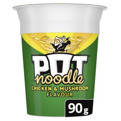 Pot Noodle Pollo y Champiñones 90g