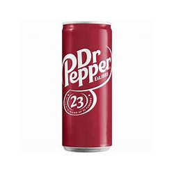 Dr Pepper Slim lata de 330 ml