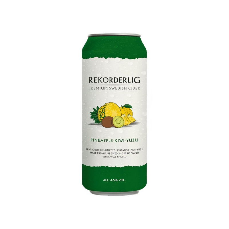 Rekorderlig  Sidra de piña, kiwi y yuzu en lata de 500 ml