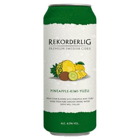 Rekorderlig  Sidra de piña, kiwi y yuzu en lata de 500 ml