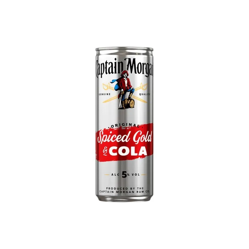 Captain Morgan Spiced Gold & Cola Lata 250ml