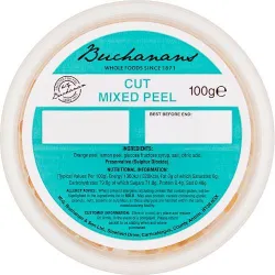 Buchanans Cáscaras de cítricos confitados 100g